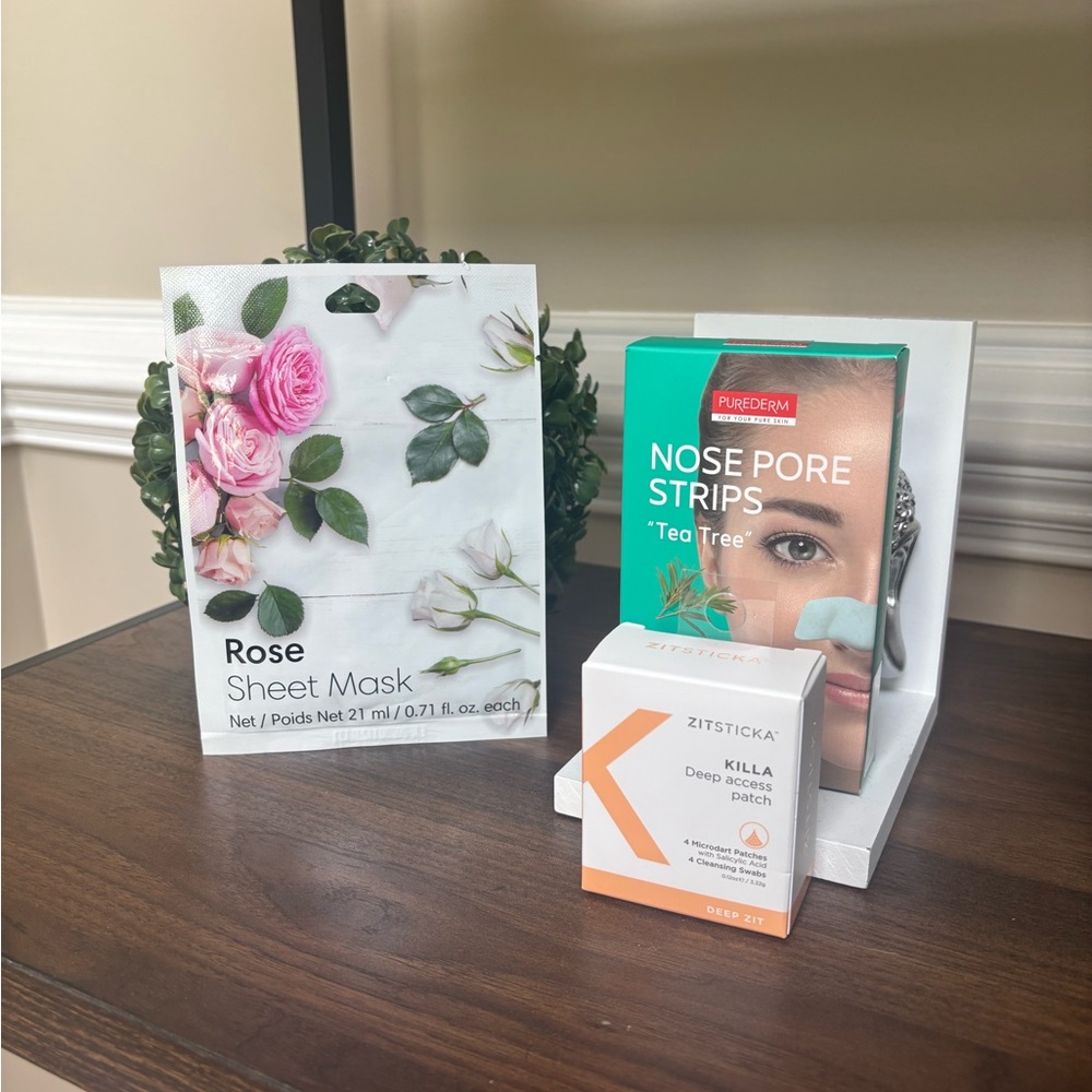 Tuesday Glow-Up Kit: Rose Mask, Zitsticka & Tea Tree Treats